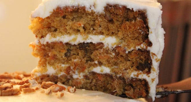 Layered Carrot Cake with Cream Cheese Icing