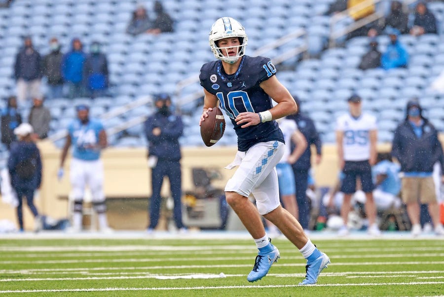 UNC backup QB race looks close. Will freshman Drake Maye be the choice behind Sam Howell?