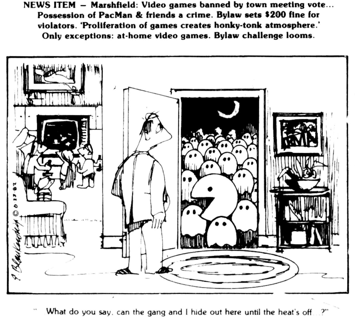 Marshfield banned coinedoperated video games in 1980s fearing crime