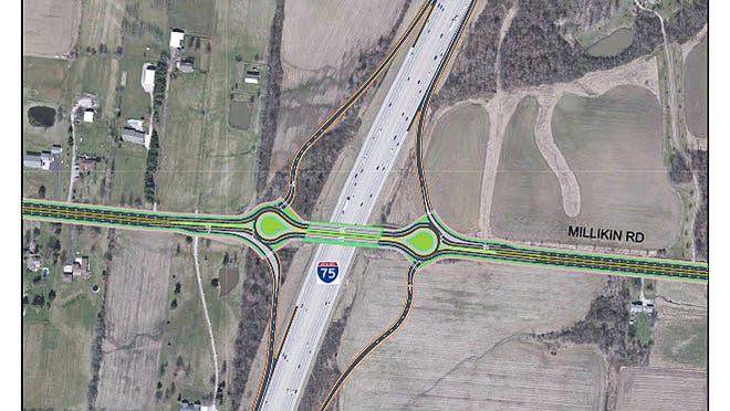 Millikin Highway exit on I-75 in Liberty Twp.? Options have to have general public input