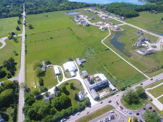 This aerial photo shows 42 acres of land that the Arrowhead Union High School District recently sold for $2.075 million to the Gehl family. The district said it plans to use the proceeds for facility improvements that can't be funded by the district's annual operating budget.