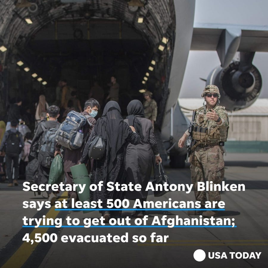 Secretary of State Antony Blinken provided an update on American evacuation efforts in Afghanistan Wednesday.