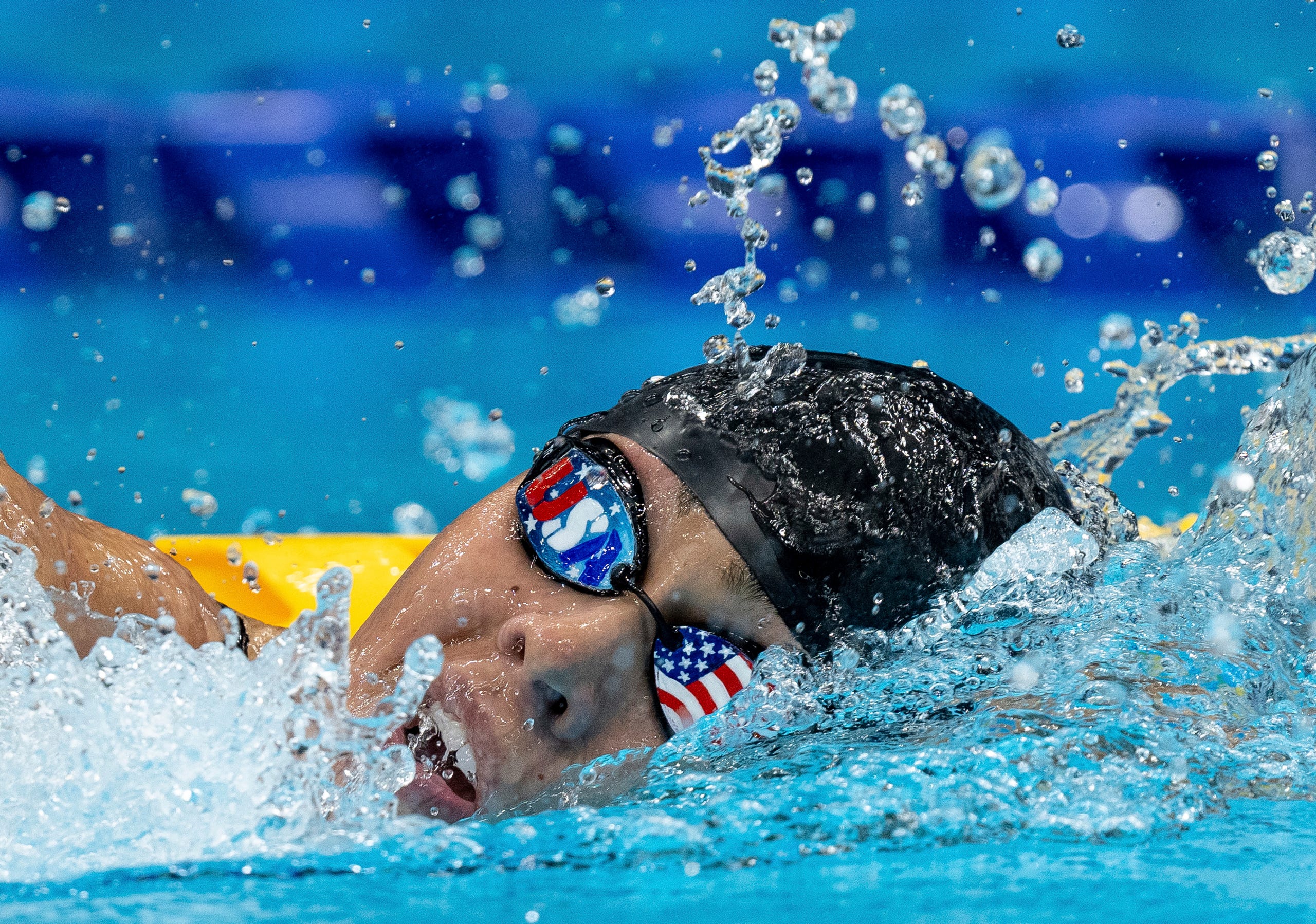 August 26, 2021: USA's Anastasia Pagonis competes in the Women's 400m Freestyle S11 Swimming Final during the Tokyo 2020 Paralympic Games in Tokyo.