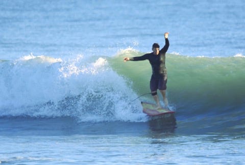 Jeremy Kerr of Stuart, 41, has been riding the waves of the Treasure Coast since he was a child.