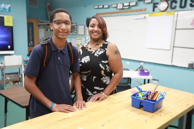 Jaeaun Payne is an eighth-grader at Clintonville Academy, for which his mother Donita Brittman uses a voucher to keep him in the private school.