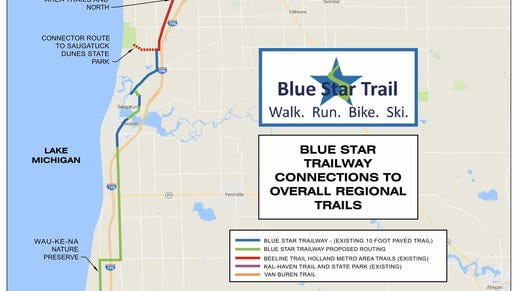 The Friends of the Blue Star Trail are planning their annual 'toast' — and there's plenty to celebrate