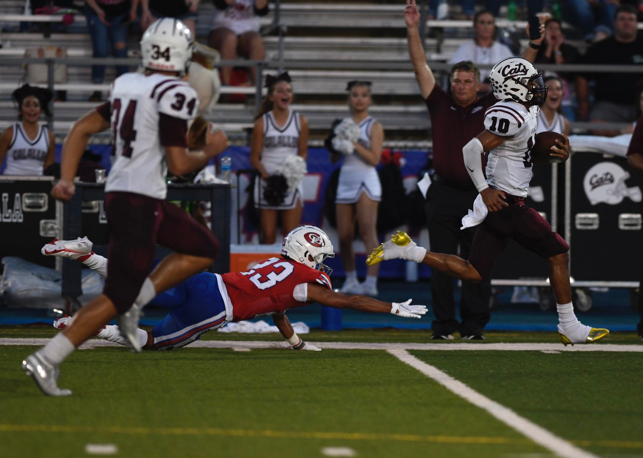 Veterans Memorial High School Football Holds Off Alice