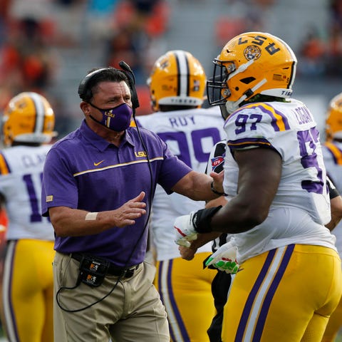 Ed Orgeron and the LSU Tigers are relocating to Ho
