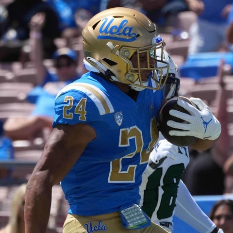Zach Charbonnet scored three touchdowns in UCLA's 