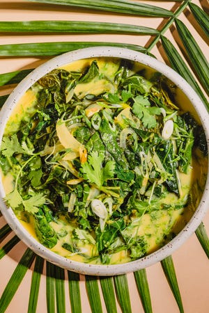 Collards stewed with coconut milk and brightened with citrus and herbs will make you rethink this classic Southern green.