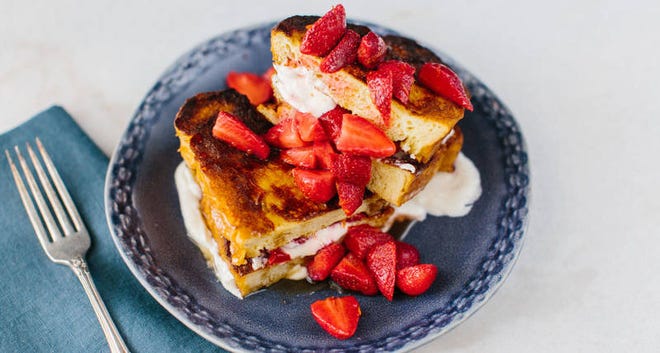 Stuffed French Toast with Strawberries
