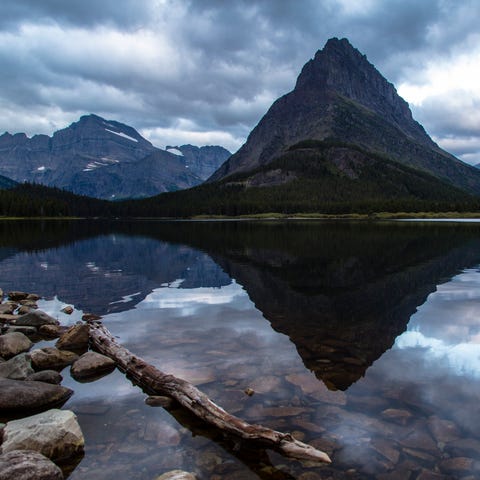 Predawn at Swiftcurrent Lake in Glacier National P