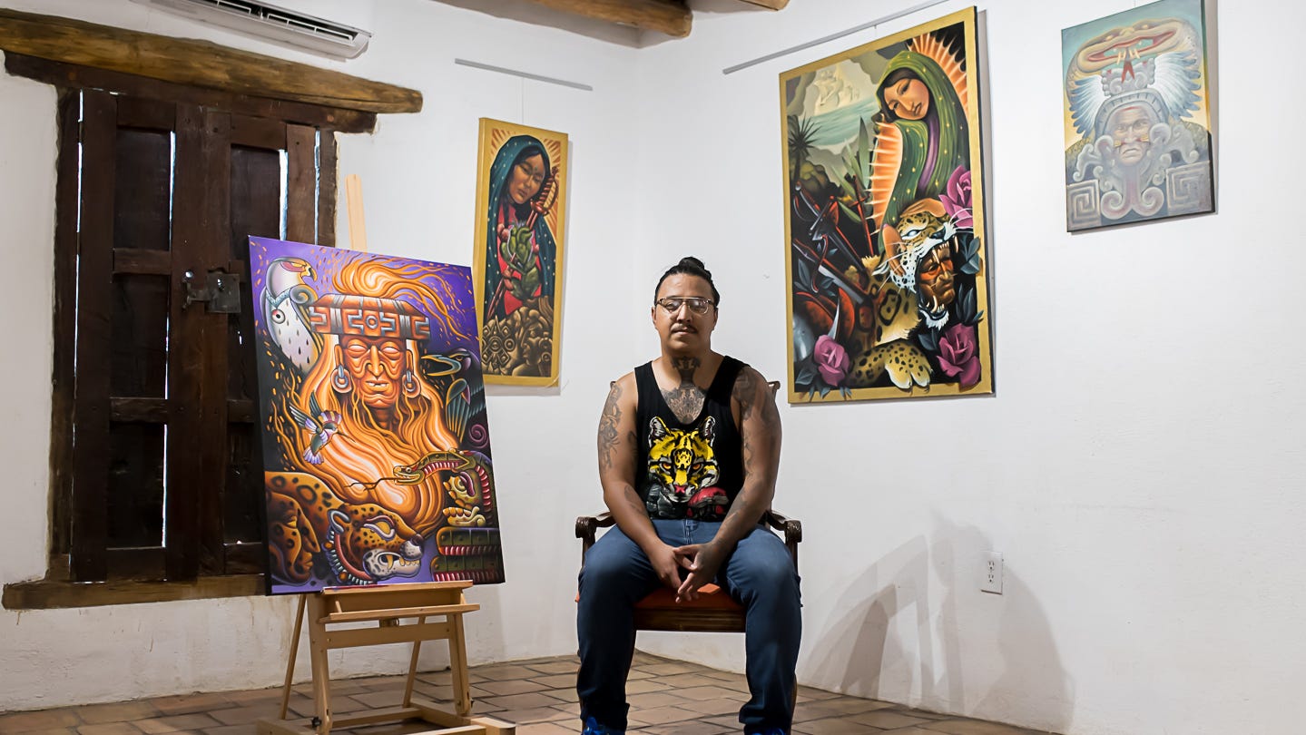El pintor y tatuador Pablo Hernandez es uno de los artistas presentados en el próximo show de Casa Ortiz, 'Overwhelming Chemistry'.
