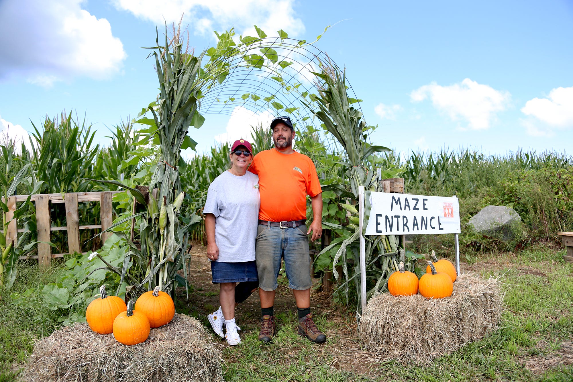 Stratham NH Scamman Farm ending corn maze, marketplace