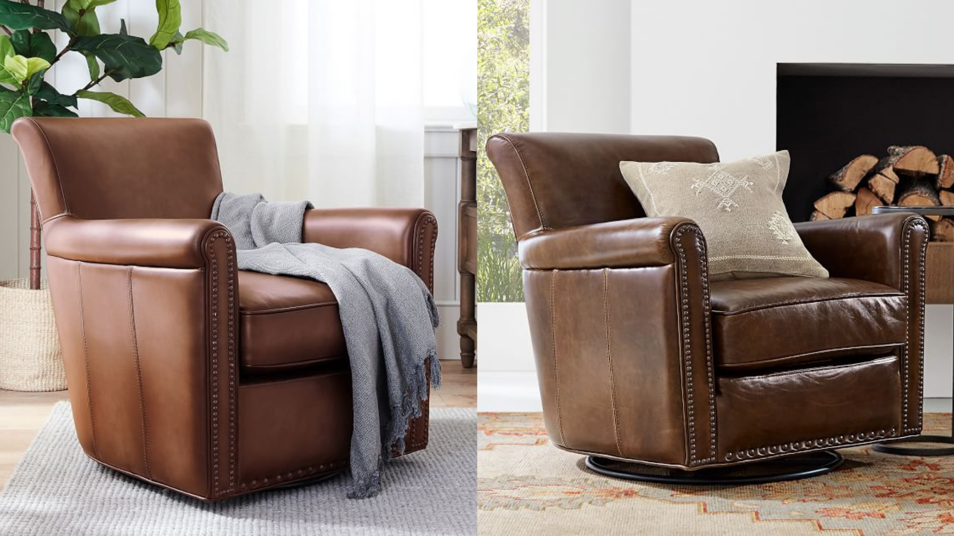 10 Leather Armchairs That Feel Like, Harrison Leather Recliner