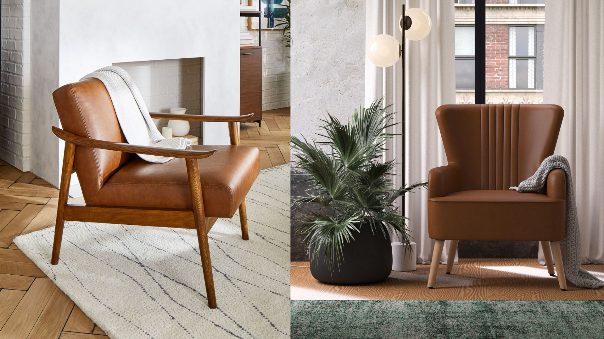10 Leather Armchairs That Feel Like, Leather Chairs In Living Room