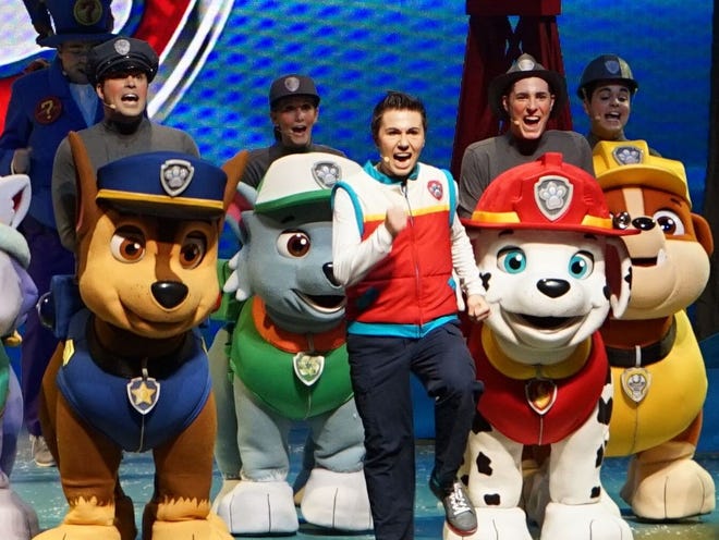 Paw Patrol Live! will take the stage at the Ocean Center on Tuesday and Wednesday.