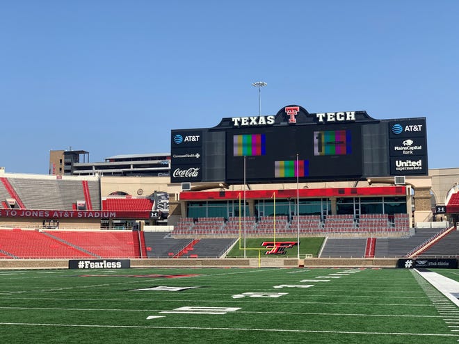 Jones AT&T Stadium is ready for the kick-off of Texas Tech's first home football game of the 2021 season at 6 p.m. Saturday against Stephen F. Austin