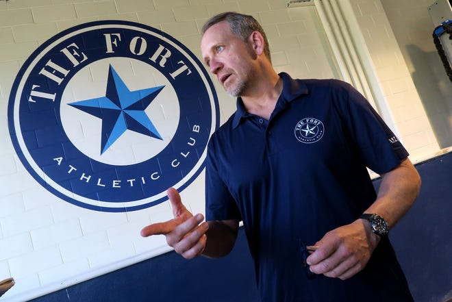 The Fort Athletic Club CEO Scott Marchakitus is intervewed Wednesday, September 8, 2021, at the soon to be opened club on the former Fort Monmouth property in Oceanport.