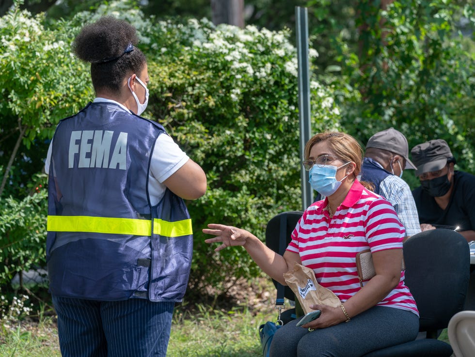 FEMA set up mobile Public Assistance Centers for individuals needing help in requesting aid for personal losses in the days after Ida.