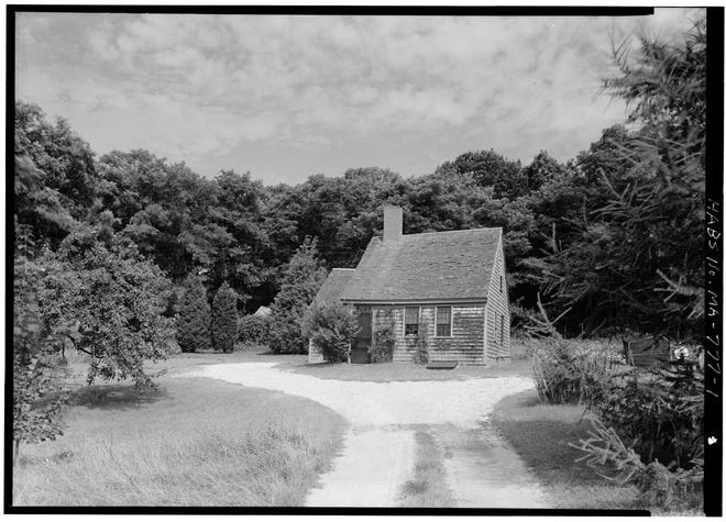 A historic photo of the Rowell House on Gull Pond Road in Wellfleet. The home still stands today.