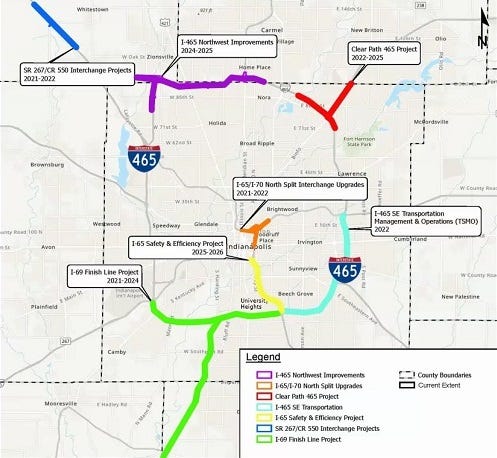 Indianapolis traffic: Interstate construction projects coming up Indianapolis traffic: Interstate construction projects coming up