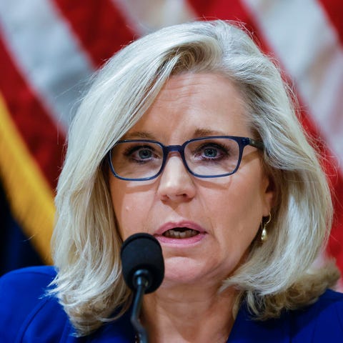 In this July 27, 2021 file photo, Rep. Liz Cheney,