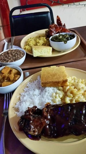 Meals from Addie Lee's Soul Food in Worcester, Massachusetts.