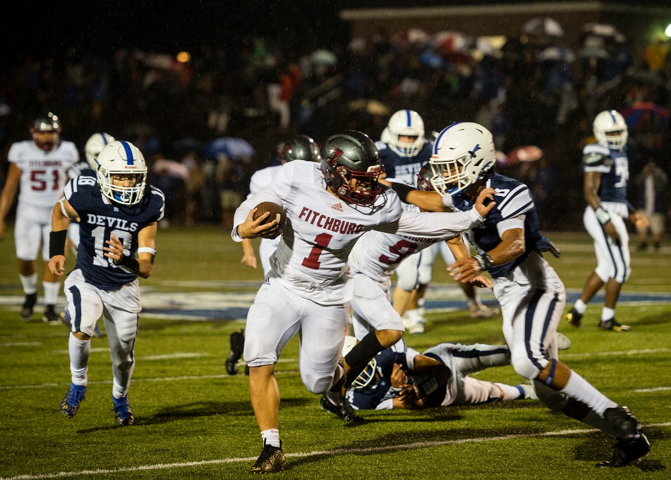 Fitchburg, Leominster, high school football, season opener, Doyle Field