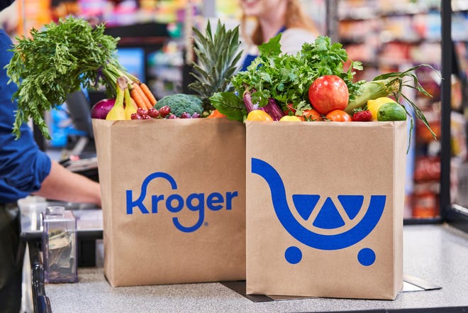 Kroger's new icon depicts a shopping cart.