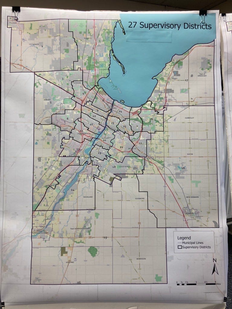 Brown County Wi Map Brown County Advisory Committee Recommends New District Map