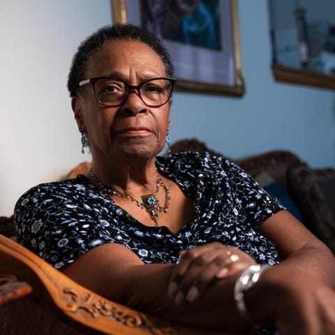 Portrait of civil rights activist Brenda Travis. O