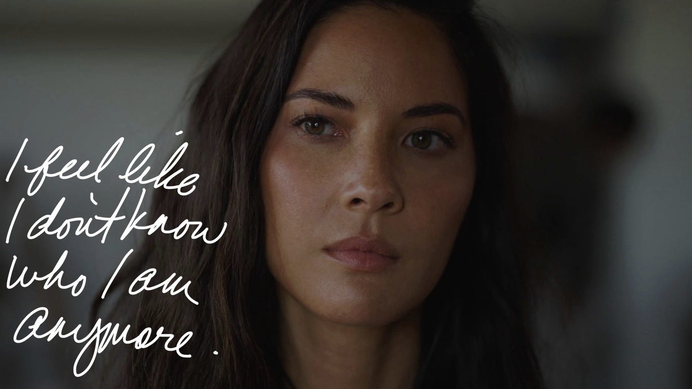 Olivia Munn S Violet Has Justin Theroux Narrating Her Subconscious Olivia Munn S Violet Has Justin Theroux Narrating Her Subconscious