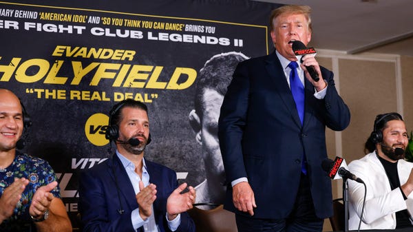 Former President Donald Trump and Donald Trump Jr.