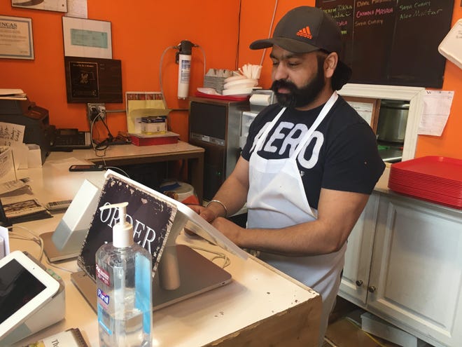 Gurpreet Singh, owner and manager of The Royal Punjabi in Norwich, Connecticut.