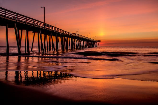 Virginia Beach visitors can explore the beaches of both the Atlantic Ocean and Chesapeake Bay.