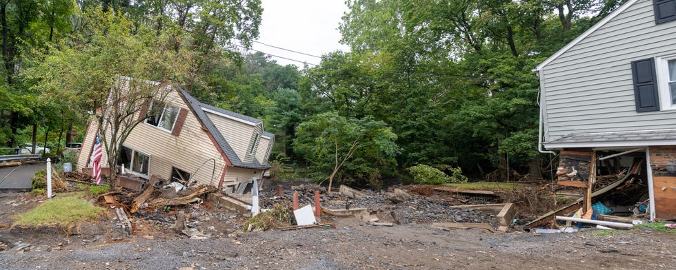 The Lambertville home of Nick and Stephanie Cepparulo and their two children who lost their home in the flood.