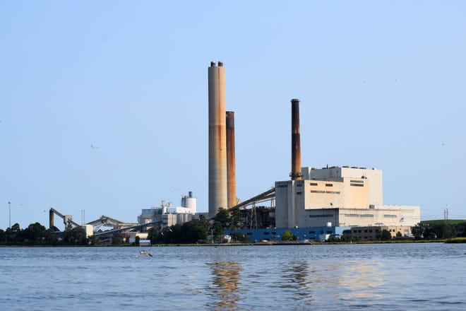 The NRG Energy power plant on the Indian River Sept. 12, 2021.