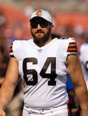 Cleveland Browns center JC Tretter.