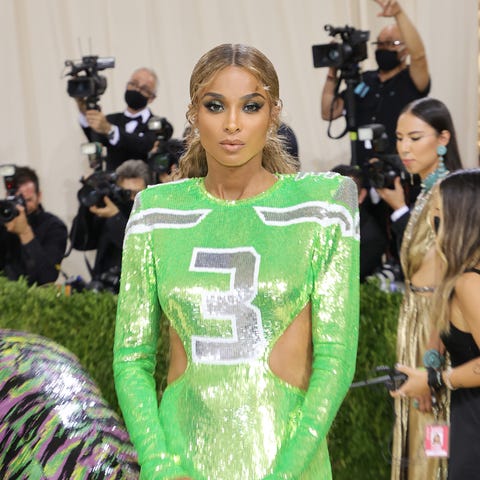 Ciara attends The 2021 Met Gala Celebrating In Ame