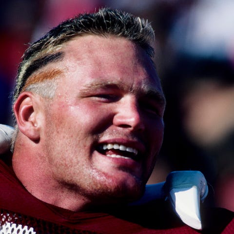 Brian Bosworth, shown here in 1986 in a game again
