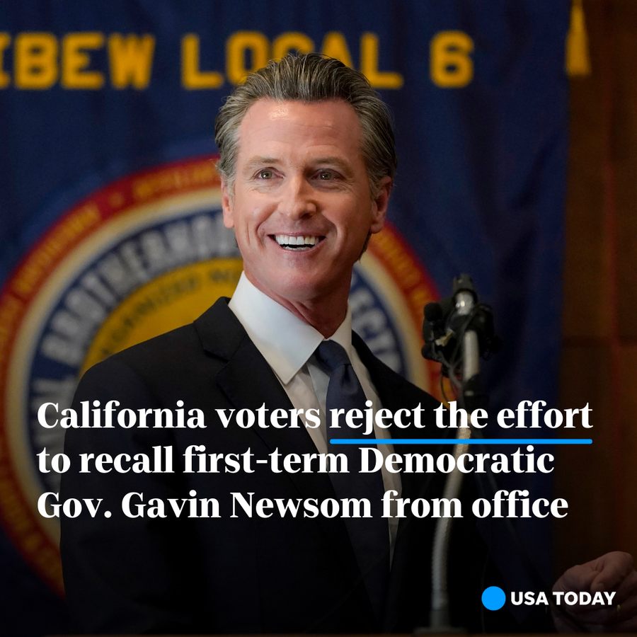 California Gov. Gavin Newsom speaks to volunteers in San Francisco on Tuesday, Sept. 14, 2021.