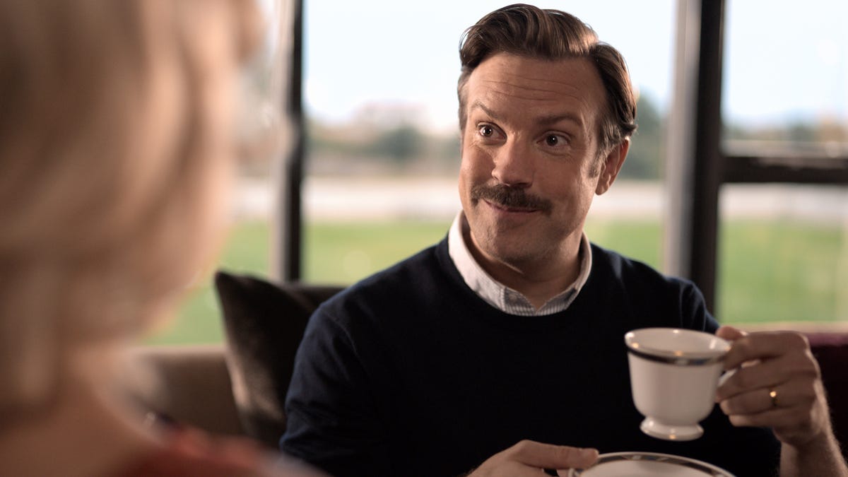 Jason Sudeikis as Ted Lasso in Season 1 of "Ted Lasso."