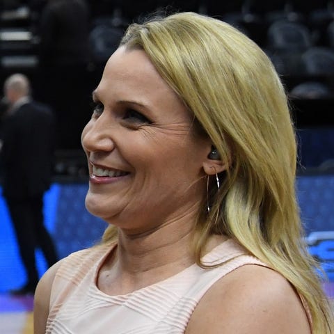 Lisa Byington interviews Kansas men's basketball c