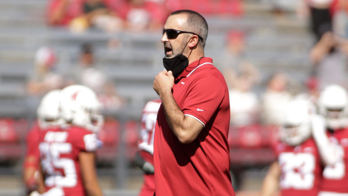 Washington State coach Nick Rolovich has declined to say whether he has received the COVID-19 vaccine.