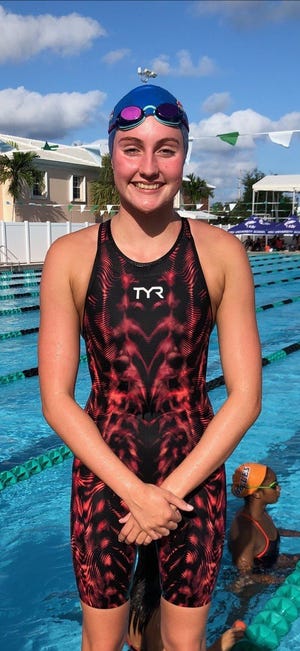 Junior Paige Munna placed first in the 500-yard and 200-yard freestyle races (5:07.72, 1:54.77 respectively) to help the Lady Lions win first overall at the Florida Christian Schools Invitational.