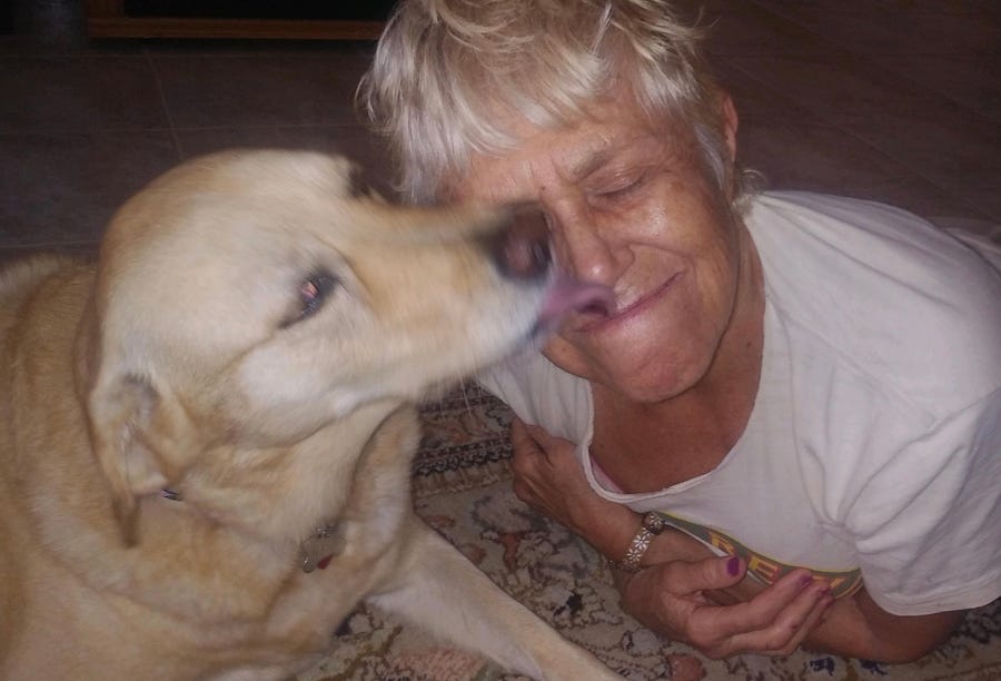Suzan Marciano, 74, and her dog, Nalu, escaped an alligator attack at Burt Aaronson Park in Boca Raton.