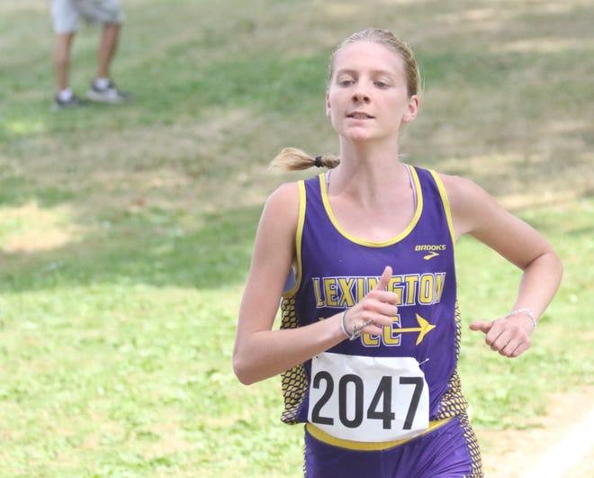 Lexington's Emma Wise won the individual title at the Malone Cross County Invitational on Saturday.