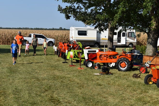 Some of the early garden tractors are replicas of their hard working namesakes.