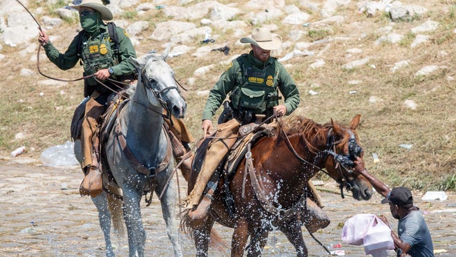 Border Patrol is using whips to round up Haitian migrants like cattle
